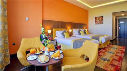 اتاق سه تخته هتل پارسیان رامسر اتاق سه تخته هتل پارسیان رامسر